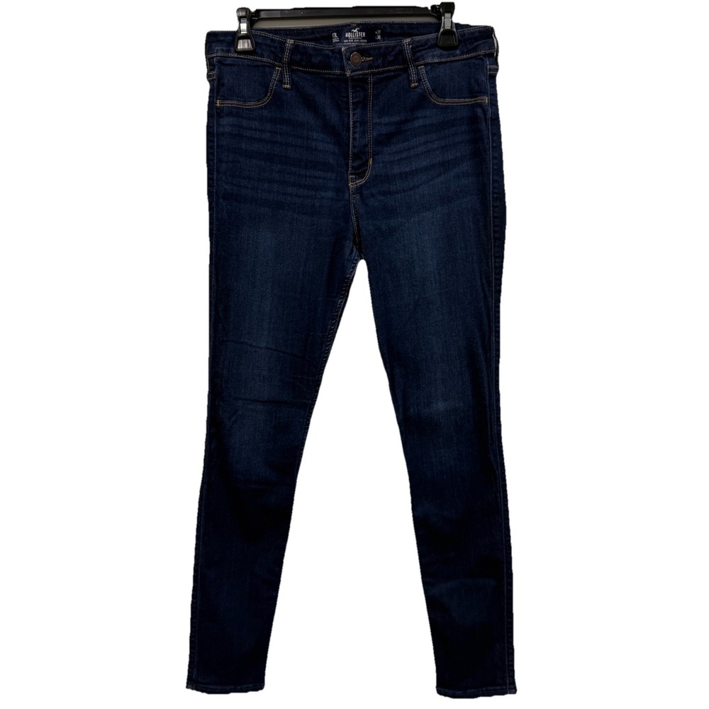 Hollister High Rise Jean Legging Girls Junior 13L W31 L30 Dark Wash Skinny